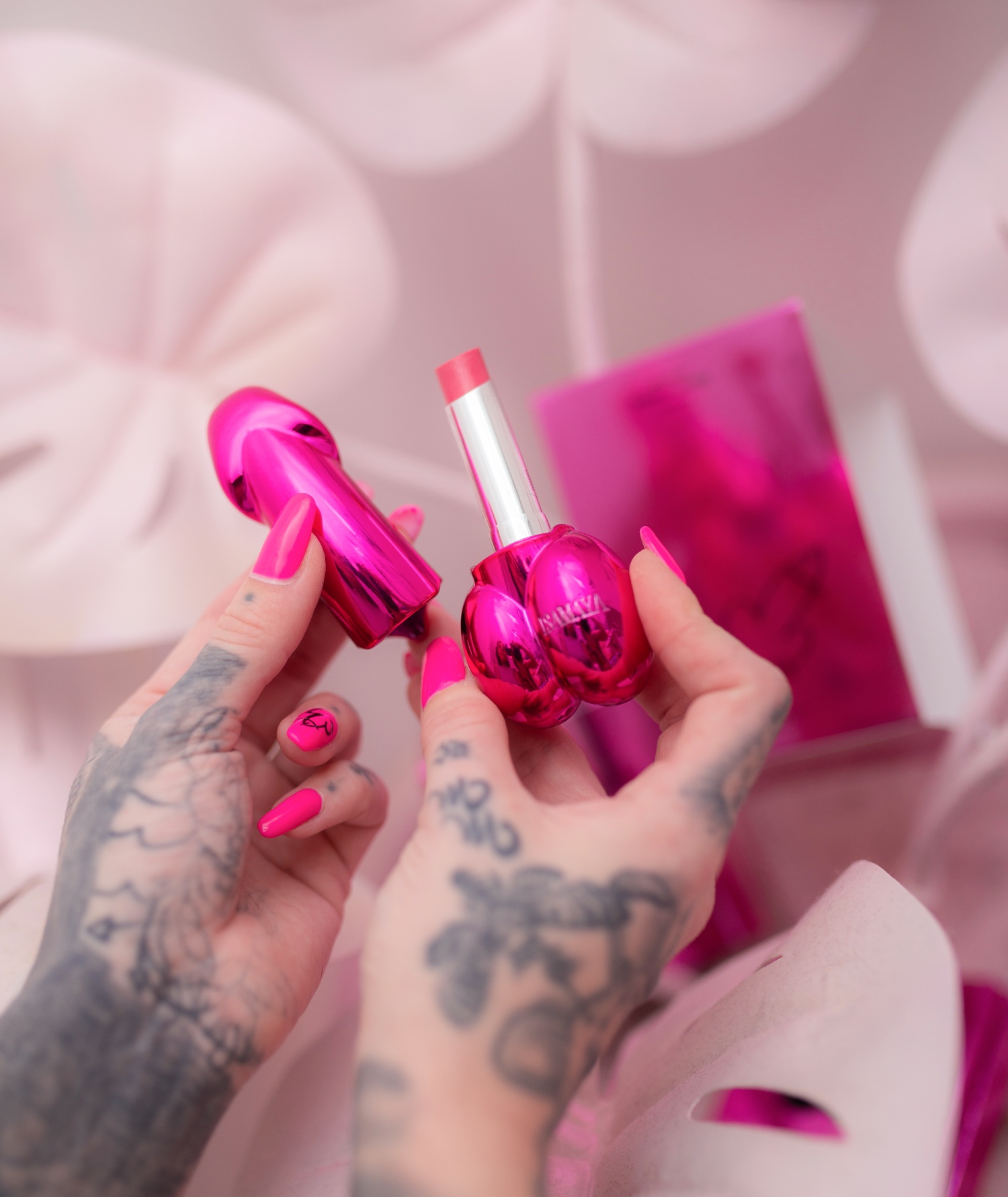 ISAMAYA Lipstick Flamingo Pink Review